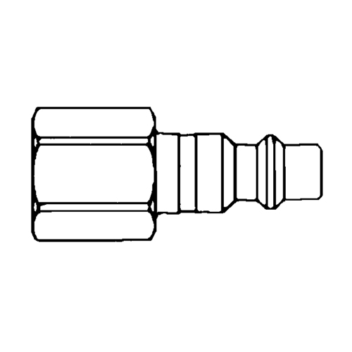 Raccords rapides - 1/2" industriel, &agrave; soupape/1 voie - Abouts, 3/8" Brunswick Fyr & Safety