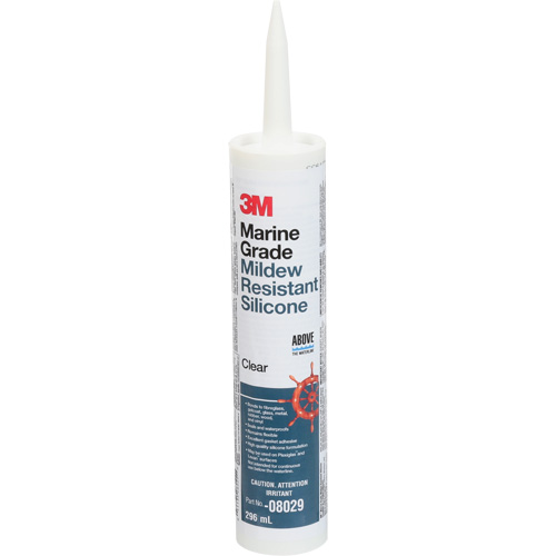 Marine Grade Silicone Sealant, 296 ml, Cartridge, Clear Brunswick Fyr & Safety