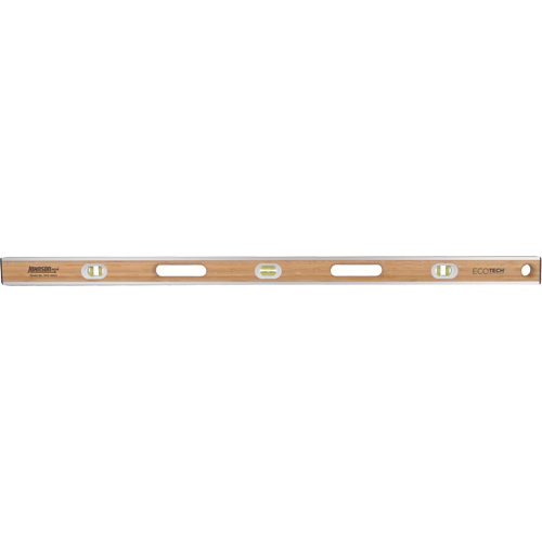 Eco-Tech&reg;  Bamboo Level, I-Beam, 48" L, Wood, 3, Non-Magnetic Brunswick Fyr & Safety