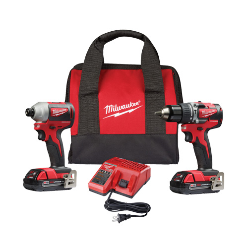 M18 2-Tool Combo Kit, Lithium-Ion, 18 V Brunswick Fyr & Safety