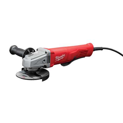 Small Angle Grinder with Lock-On Paddle Switch, 4-1/2", 120 V, 11 A, 12000 RPM Brunswick Fyr & Safety
