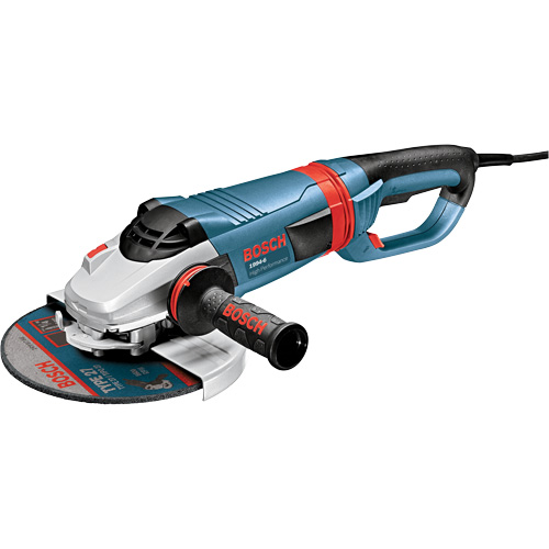 High Performance Large Angle Grinder, 9", 120 V, 15 A, 6500 RPM Brunswick Fyr & Safety