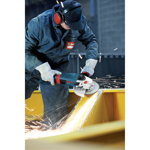 High Performance Large Angle Grinder, 9", 120 V, 15 A, 6500 RPM Brunswick Fyr & Safety