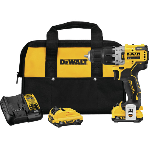 Xtreme Brushless Hammer Drill Kit, 12 V, 3/8", 250 UWO, 0-1500 RPM Brunswick Fyr & Safety