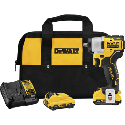 Xtreme Brushless Impact Wrench Kit, 12 V, 3/8" Socket Brunswick Fyr & Safety