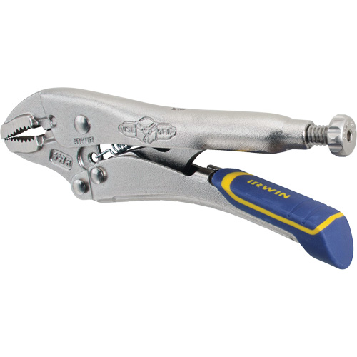 Fast Release Locking Pliers with Wire Cutter, 5" Length, Curved Jaw Brunswick Fyr & Safety