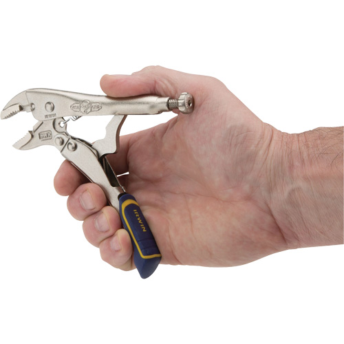 Fast Release Locking Pliers with Wire Cutter, 5" Length, Curved Jaw Brunswick Fyr & Safety