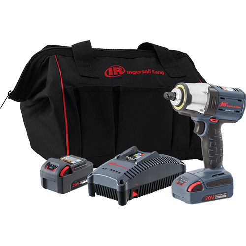 IQv20 Compact Cordless Impact Wrench Kit, 20 V, 3/8" Socket Brunswick Fyr & Safety