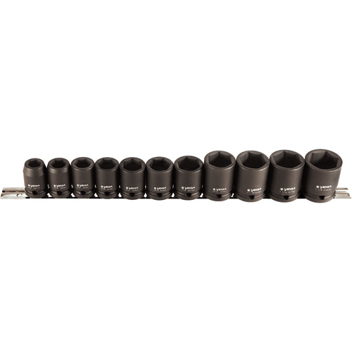 Socket Set, 11 Pcs, Impact, 1/2" Drive Size Brunswick Fyr & Safety