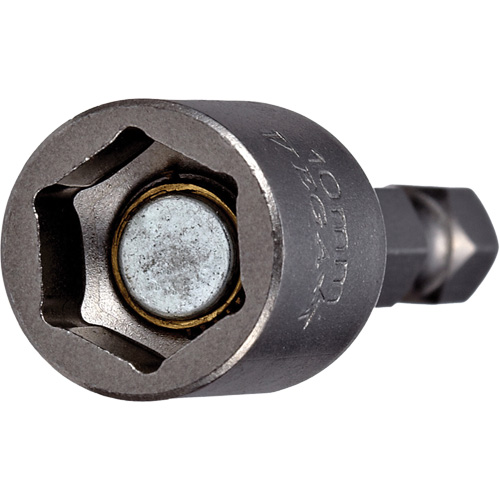 Tourne-&eacute;crou, Embout 10 mm, Prise 1/4", 1-3/4" lo, Magn&eacute;tique Brunswick Fyr & Safety
