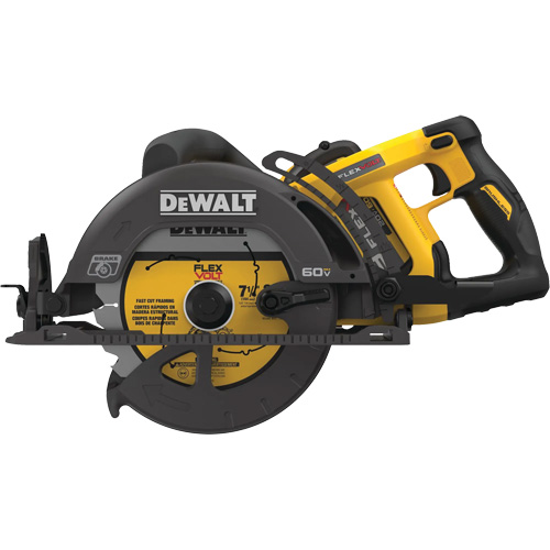 FlexVolt&reg; Worm Drive Style Saw Kit, 7-1/4", 60 V Brunswick Fyr & Safety