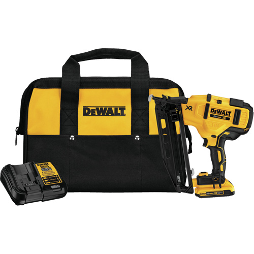 Max XR&reg; Angled Finish Nailer Kit, 20 V, Lithium-Ion Brunswick Fyr & Safety