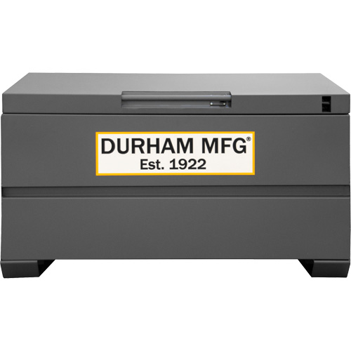 Jobsite Storage Box, 48" x 24" x 27-13/16", Steel, Grey Brunswick Fyr & Safety