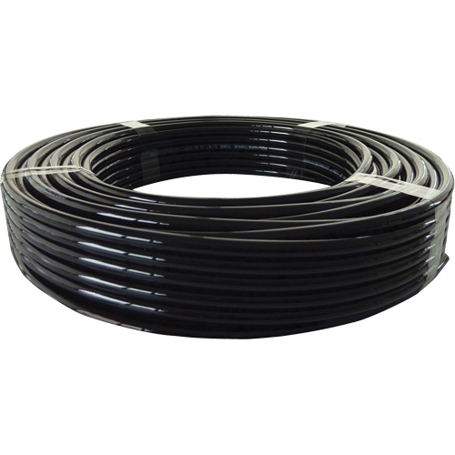 Longlife Pneumatic Tubing, Air, 4 mm/0.15625" OD x 100' L, Nylon/Polyurethane, Black, 353 PSI at 20°C Brunswick Fyr & Safety