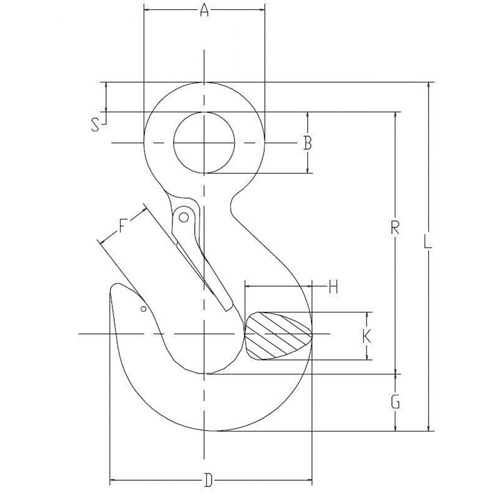 Crochet de palan Brunswick Fyr & Safety