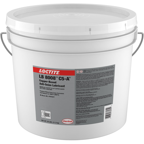 LB 8008 C5-A Copper Anti-Seize Lubricant, 25 lbs., Pail, 1800°F (982°C) Max Temp. Brunswick Fyr & Safety