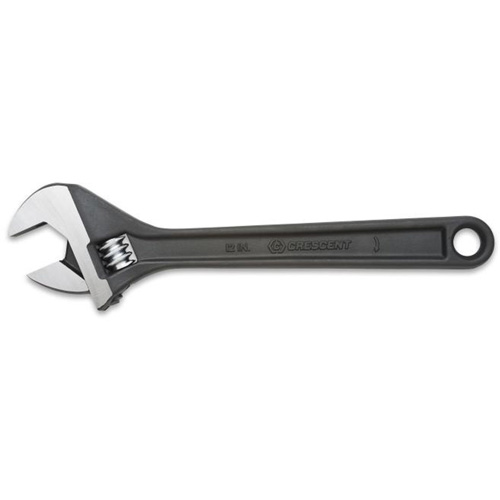 Adjustable Wrench, 10" L, 1-5/16" Max Width, Black Oxide Brunswick Fyr & Safety
