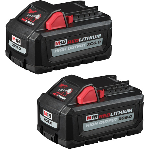 Blocs-piles Redlithium High Output XC6.0, Lithium-ion, 18 V, 6 Ah Brunswick Fyr & Safety