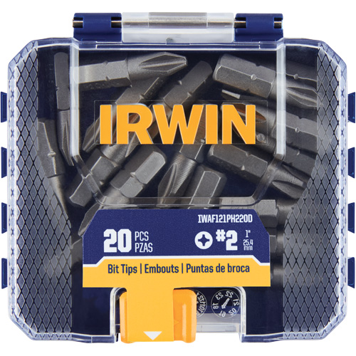 Embouts de tournevis &agrave; ins&eacute;rer, Phillips, #2, Prise 1/4" Brunswick Fyr & Safety