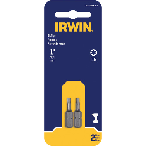 Embouts de tournevis &agrave; ins&eacute;rer, Torx, T-15, Prise 1/4" Brunswick Fyr & Safety