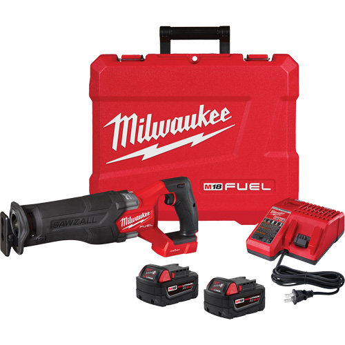 M18 Fuel Sawzall&reg; Reciprocating Saw Kit, 18 V, Lithium-Ion Battery, 3000 SPM Brunswick Fyr & Safety