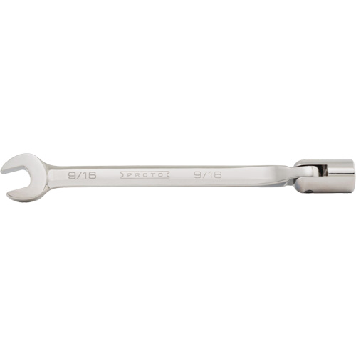 Combination Flex-Head Wrench, 12 Point, 3/8", Satin Finish Brunswick Fyr & Safety