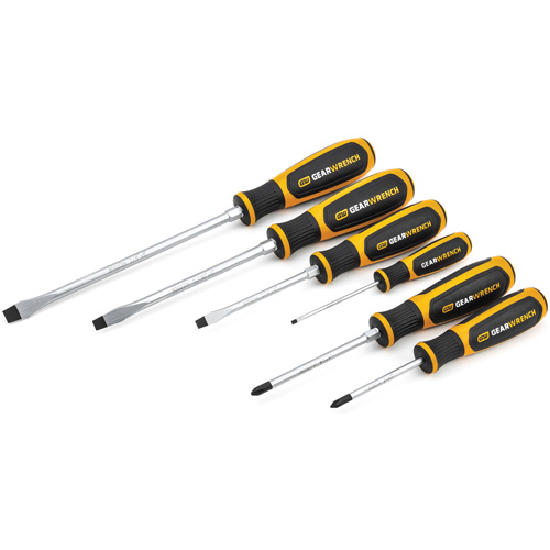 Phillips&reg;/Slotted Dual Material Screwdriver Set, 6 Pcs. Brunswick Fyr & Safety