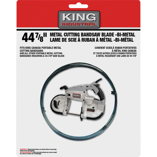 Lame de scie &agrave; ruban, Bim&eacute;tal, 44-7/8" lo x 1/2" la x &eacute;paisseur 0,02", 14-18 dents par pouce Brunswick Fyr & Safety