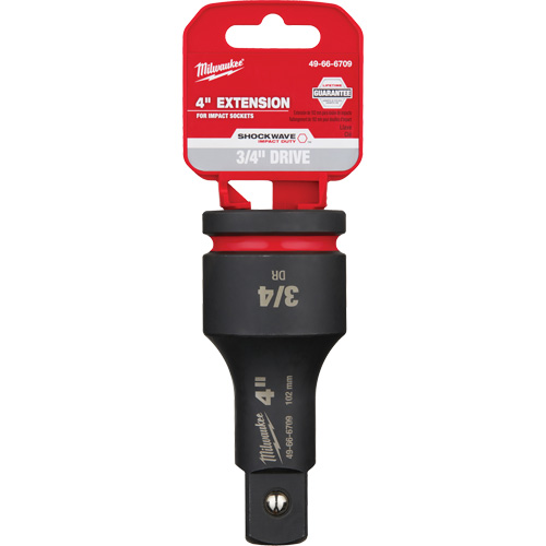 Shockwave Impact Duty Socket Extension, Impact, 3/4" Drive, 4" L Brunswick Fyr & Safety