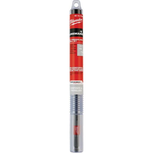 Shockwave Impact Duty Lineman's Fiberglass Drill Bit, 11/16", Carbide Brunswick Fyr & Safety