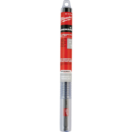 Shockwave Impact Duty Lineman's Fiberglass Drill Bit, 13/16", Carbide Brunswick Fyr & Safety