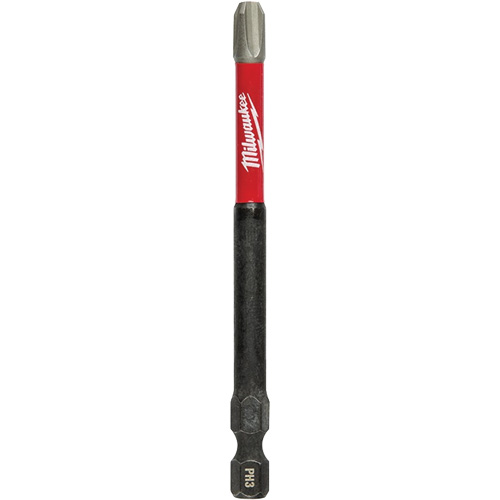 Shockwave Impact Duty Screwdriver Bit, Phillips, #3 Tip, 1/4" Drive Size, 3-1/2" Length Brunswick Fyr & Safety