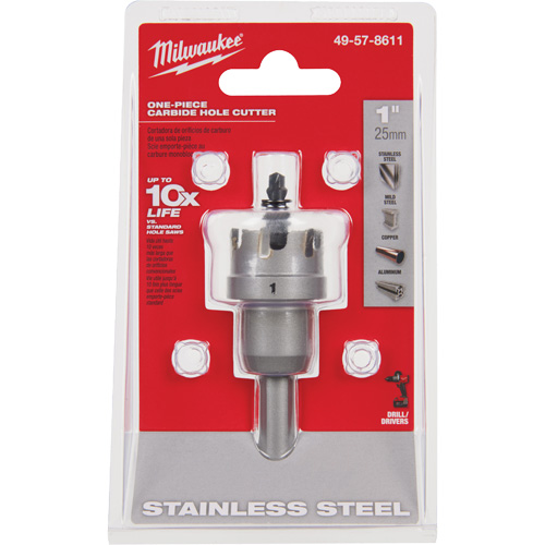 Scies-cloches au carbure monobloc, 1", Profondeur de la coupe de 3/16" Brunswick Fyr & Safety
