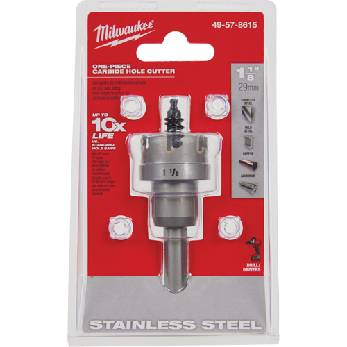 Scies-cloches au carbure monobloc, 1-1/8", Profondeur de la coupe de 3/16" Brunswick Fyr & Safety