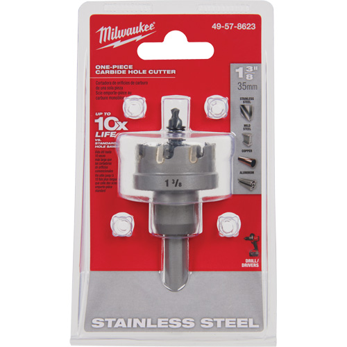 Scies-cloches au carbure monobloc, 1-3/8", Profondeur de la coupe de 3/16" Brunswick Fyr & Safety