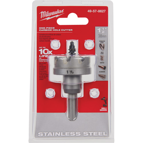 Scies-cloches au carbure monobloc, 1-1/2", Profondeur de la coupe de 3/16" Brunswick Fyr & Safety