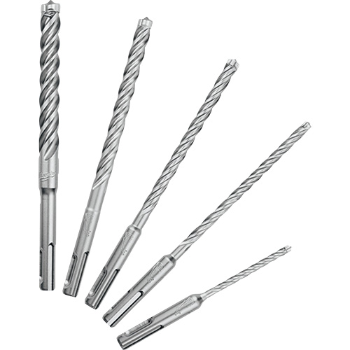 MX4 4-Cutter Rotary Hammer Drill Bit Kit, 5 Pieces, Carbide Brunswick Fyr & Safety
