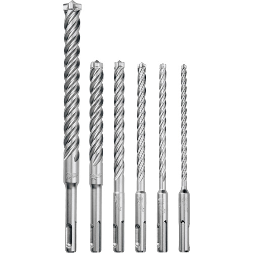 MX4 4-Cutter Rotary Hammer Drill Bit Kit, 6 Pieces, Carbide Brunswick Fyr & Safety