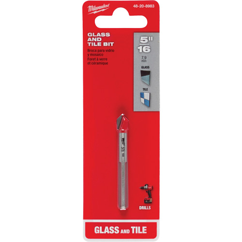 Glass & Tile Bit, 5/16", Carbide Brunswick Fyr & Safety
