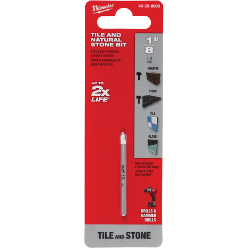 Natural Stone Bit, 1/8", Carbide Brunswick Fyr & Safety