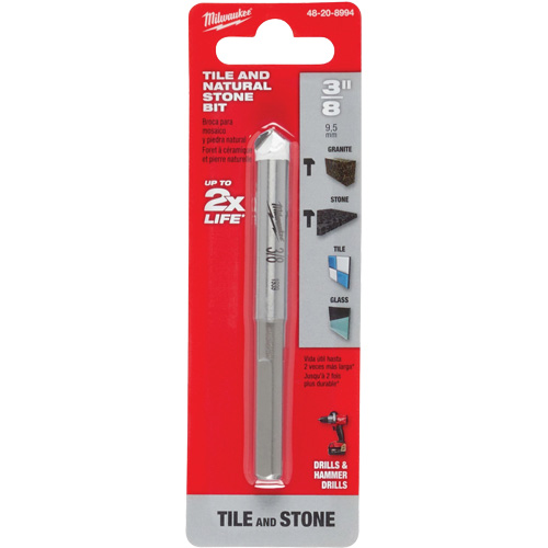 Natural Stone Bit, 3/8", Carbide Brunswick Fyr & Safety