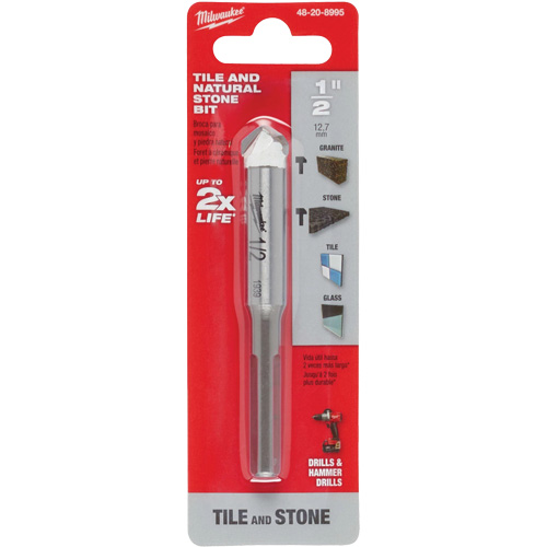 Foret pour la pierre naturelle, 1/2", Carbure Brunswick Fyr & Safety