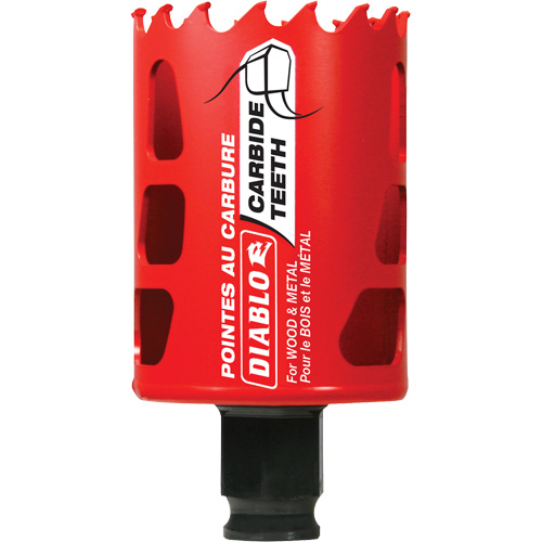 Scie cloche pour bois et m&eacute;tal, 1-7/8", Profondeur de la coupe 2-3/8", Carbure Brunswick Fyr & Safety