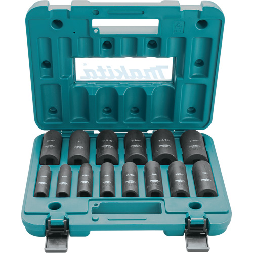 Jeu de douilles profondes, 14 Mcx, Chocs, Prise de 1/2", Profond Brunswick Fyr & Safety