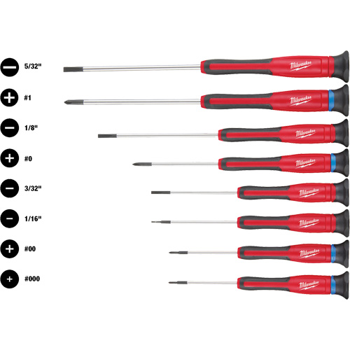 Precision Screwdriver Set, 8 Pcs. Brunswick Fyr & Safety