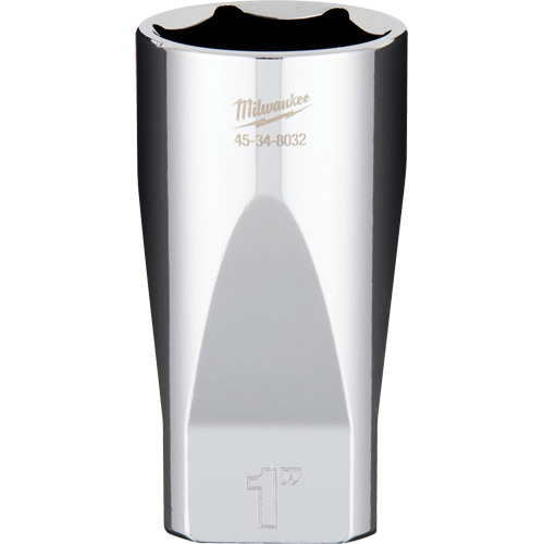 SAE Socket with Four Flat Sides, 1", 3/8" Drive, 6 Points, Deep Brunswick Fyr & Safety