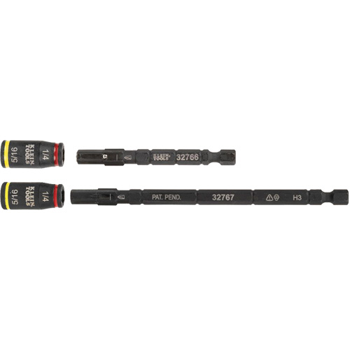3-in-1 Impact Flip Socket Set, Hex, 1/4" Drive, 3 Pcs Brunswick Fyr & Safety