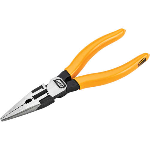 Pitbull Dipped Handle Long Nose Pliers, 6" L Brunswick Fyr & Safety