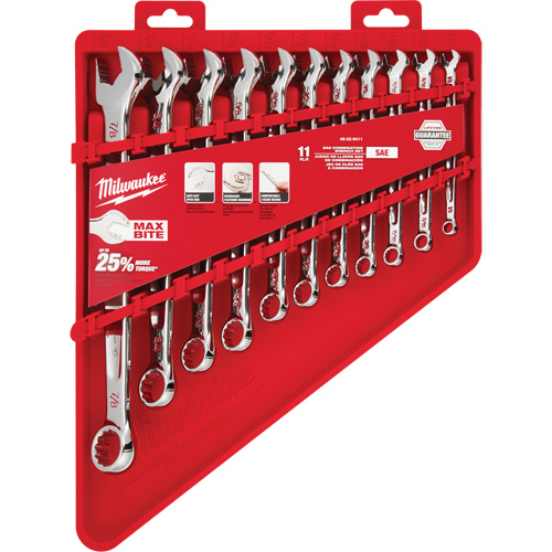 SAE Wrench Set, Combination, 11 Pieces, Imperial Brunswick Fyr & Safety