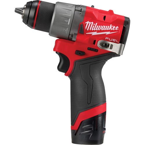 M12 Fuel Drill/Driver Kit, Lithium-Ion, 12 V, 1/2" Chuck, 400 in-lbs Torque Brunswick Fyr & Safety
